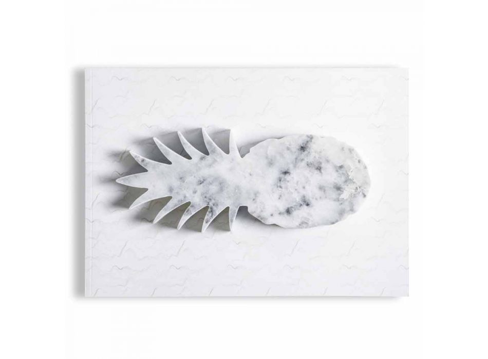 Ananas Design Papirvægt i hvid Carrara Marble Fremstillet i Italien - Arta Viadurini