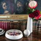 Modern Sphere Paperweight i italiensk satinhvid marmor, 2 stykker - sfære Viadurini