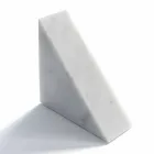 Moderne hvid Carrara marmor Bookend fremstillet i Italien - Tria Viadurini