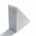 Moderne hvid Carrara marmor Bookend fremstillet i Italien - Tria Viadurini