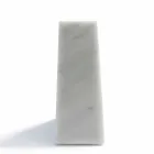 Moderne hvid Carrara marmor Bookend fremstillet i Italien - Tria Viadurini