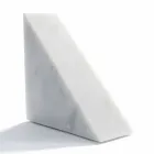 Moderne hvid Carrara marmor Bookend fremstillet i Italien - Tria Viadurini