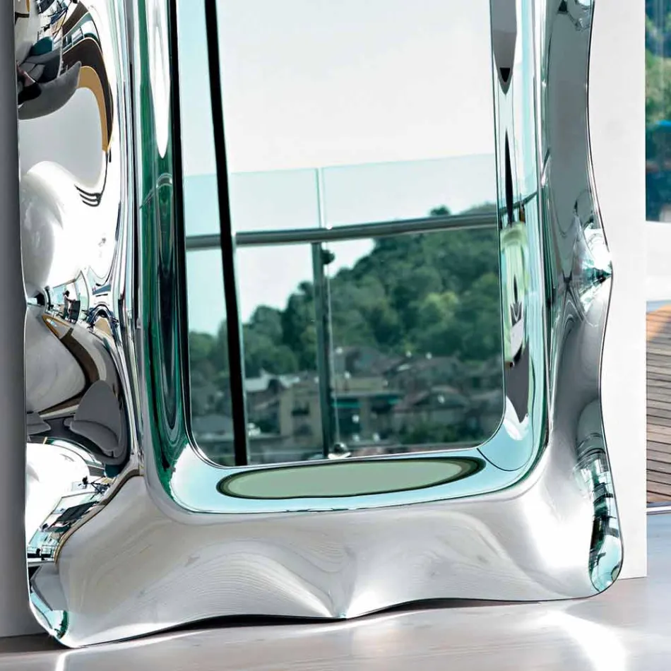 Fiam Italia Dorian gulv / væg spejl 202x105cm fremstillet i Italien Viadurini