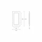 Fiam Italia Dorian gulv / væg spejl 202x105cm fremstillet i Italien Viadurini
