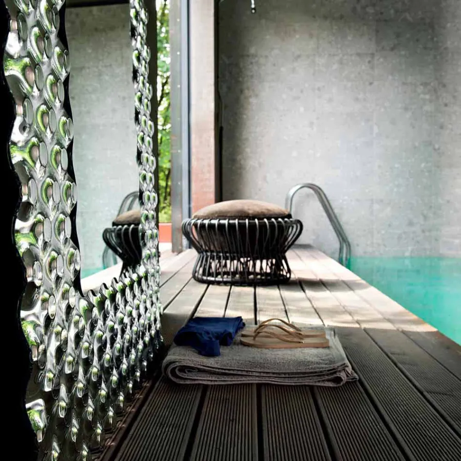 Fiam Italia Pop moderne væg / gulv spejl 216x116cm fremstillet i Italien Viadurini