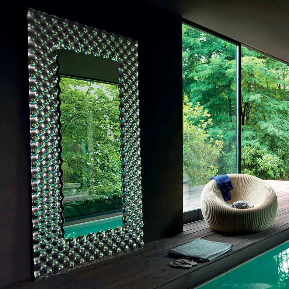 Fiam Italia Pop moderne væg / gulv spejl 216x116cm fremstillet i Italien Viadurini