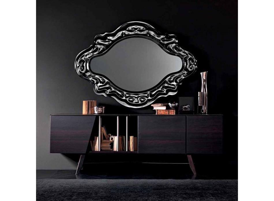 Fiam Veblèn Nyt barok moderne spejl i væg designet i Italien Viadurini