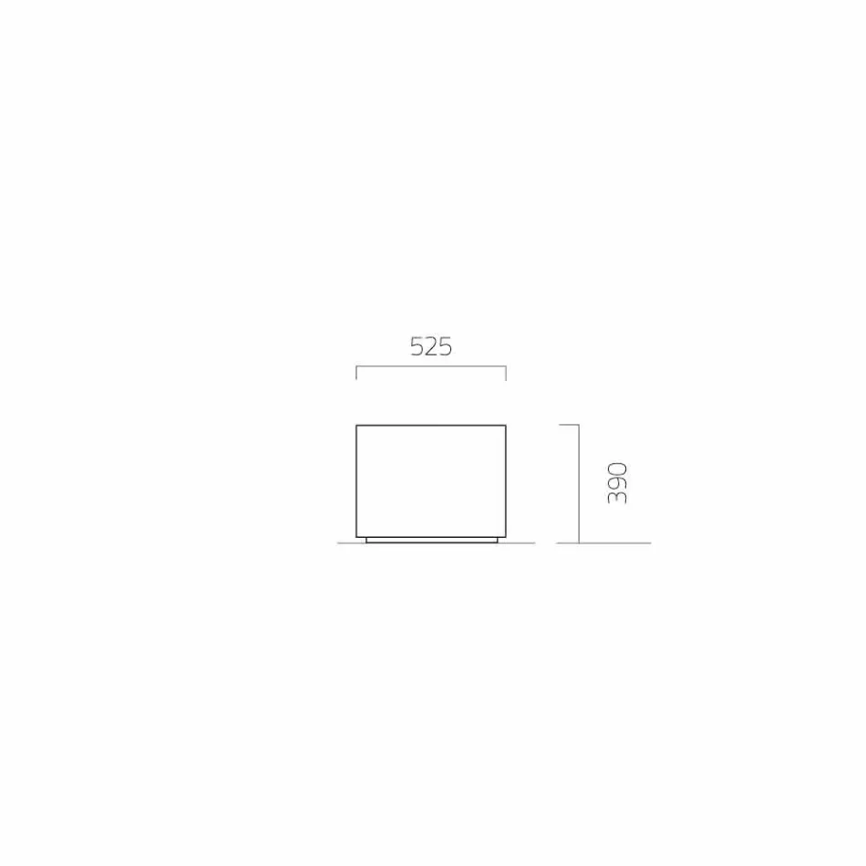 Rund / rektangulær haveplanter i stål fremstillet i Italien - Philly Viadurini