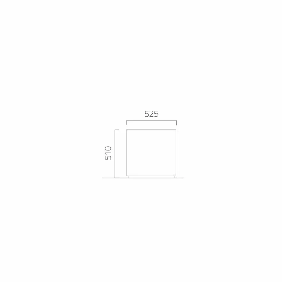 Rund / rektangulær haveplanter i stål fremstillet i Italien - Philly Viadurini