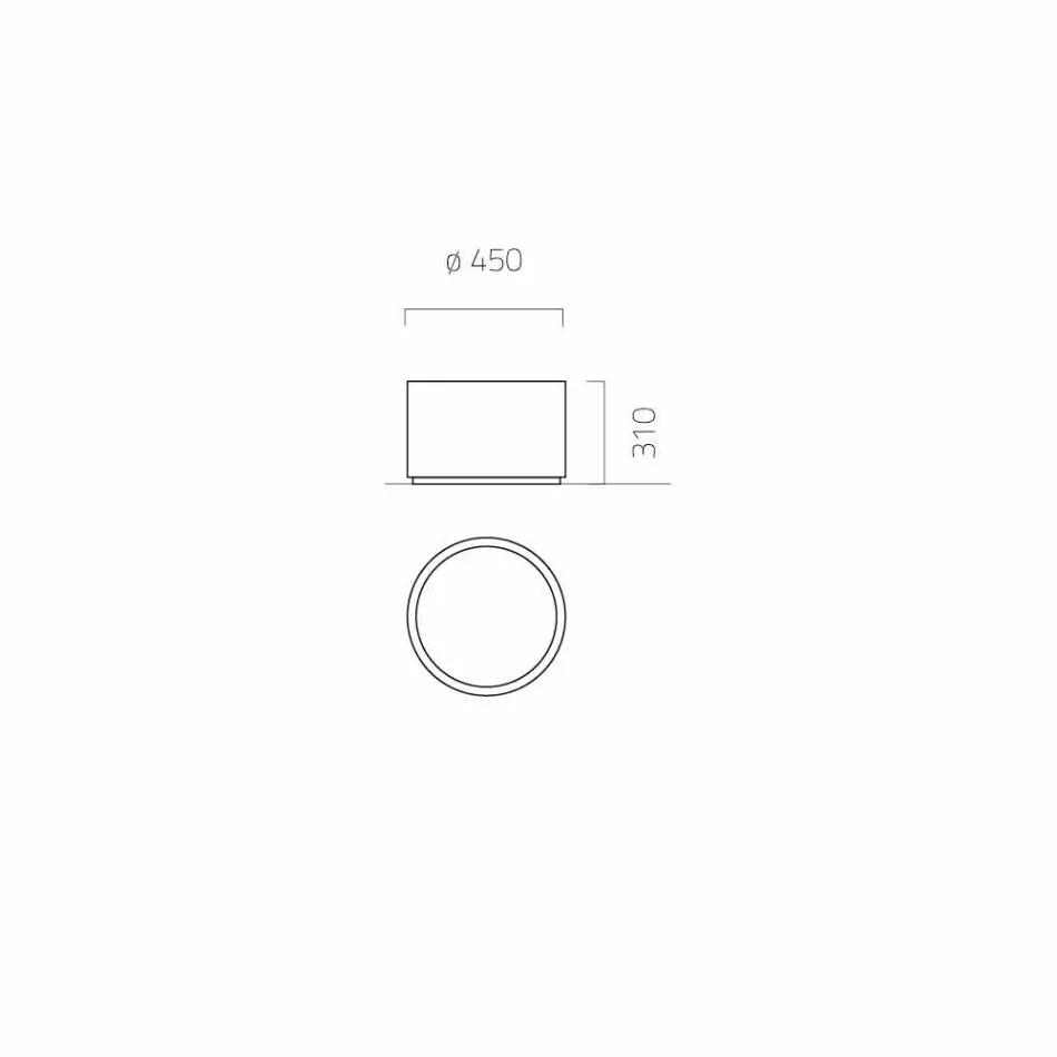 Rund / rektangulær haveplanter i stål fremstillet i Italien - Philly Viadurini