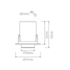 Fotoprojektor Justerbar Led Loftslys i Aluminium 4 Stk - Etruskisk Viadurini
