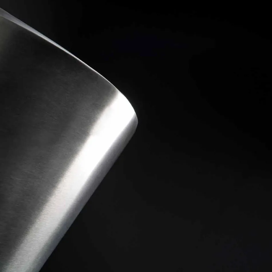 Moderne Floor Frappeuse i stål Satin finish Made in Italy - Astana Viadurini