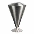 Moderne Floor Frappeuse i stål Satin finish Made in Italy - Astana Viadurini