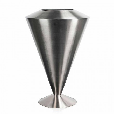 Moderne Floor Frappeuse i stål Satin finish Made in Italy - Astana Viadurini