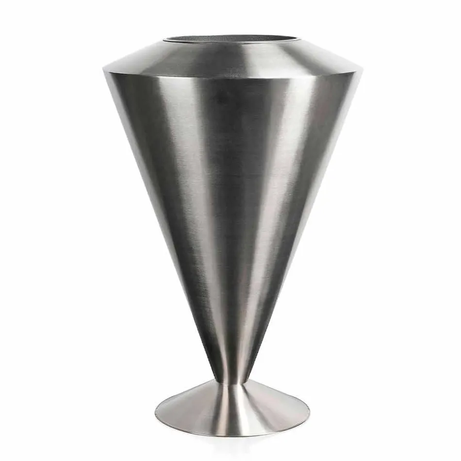 Moderne Floor Frappeuse i stål Satin finish Made in Italy - Astana Viadurini