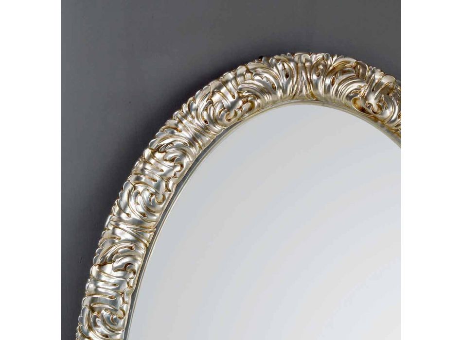 Stort ovalt spejl fra gulv / væg Life, 114x190 cm Viadurini
