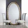 Stort ovalt spejl fra gulv / væg Life, 114x190 cm