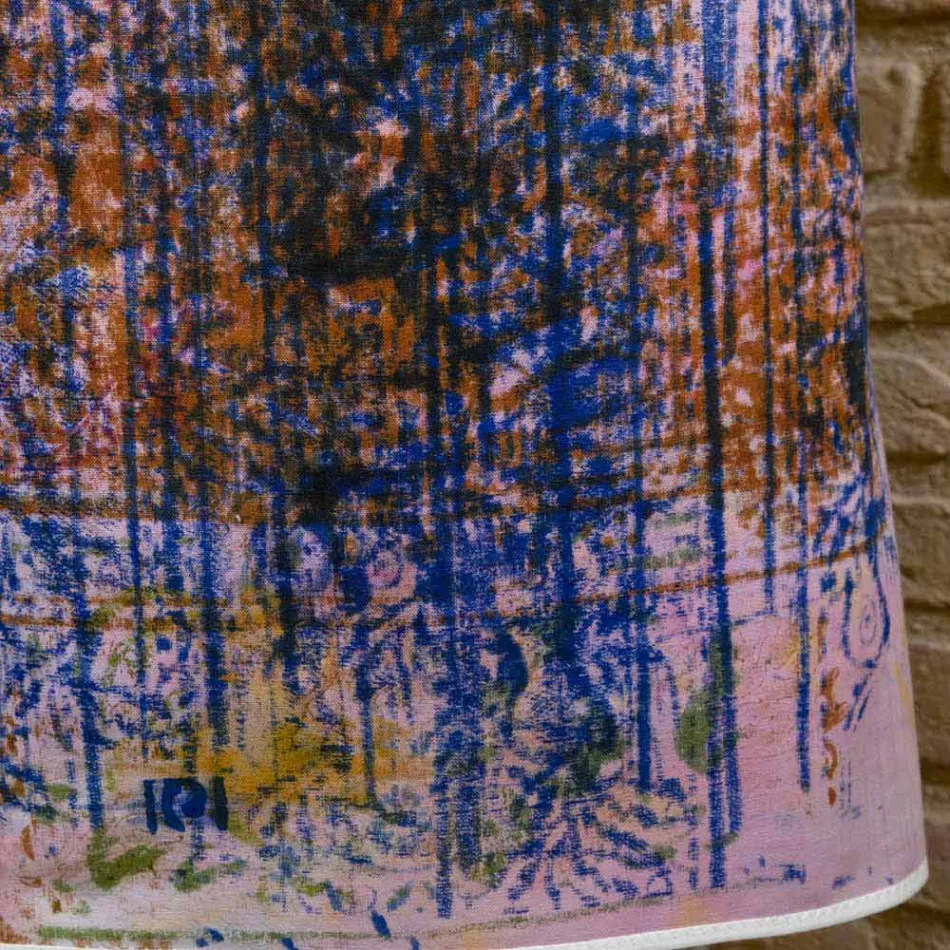 Håndlavet forklæde Håndlavet udskrivning Enkelt stykke i bomuld - mærker Viadurini