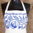 Italiensk håndlavet linneforkle et stykke - mærker Viadurini