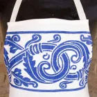 Italiensk håndlavet linneforkle et stykke - mærker Viadurini