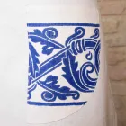 Italiensk håndlavet linneforkle et stykke - mærker Viadurini