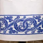 Italiensk håndlavet linneforkle et stykke - mærker Viadurini