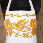 Italiensk håndlavet linneforkle et stykke - mærker Viadurini