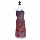 Italiensk håndlavet forklæde i bomuld med manuel kunsttryk - mærker Viadurini