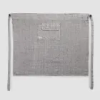 Antracitgrå hør køkkenforklæde Lav model med lomme - Flick Viadurini