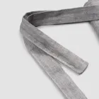 Antracitgrå hør køkkenforklæde Lav model med lomme - Flick Viadurini