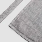 Antracitgrå hør køkkenforklæde Lav model med lomme - Flick Viadurini