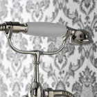 Klassisk badekarsrandgruppe med messinghåndbruser Fremstillet i Italien - Ercolina Viadurini