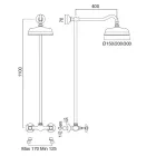 Håndlavet messingbrusegruppe i klassisk stil - Miriano Viadurini