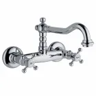 Klassisk stilgruppe til vaskekumme i væg i messing Made in Italy - Limo Viadurini