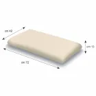 13 cm høj Memory Foam-pude Fremstillet i Italien - Magnolia Viadurini
