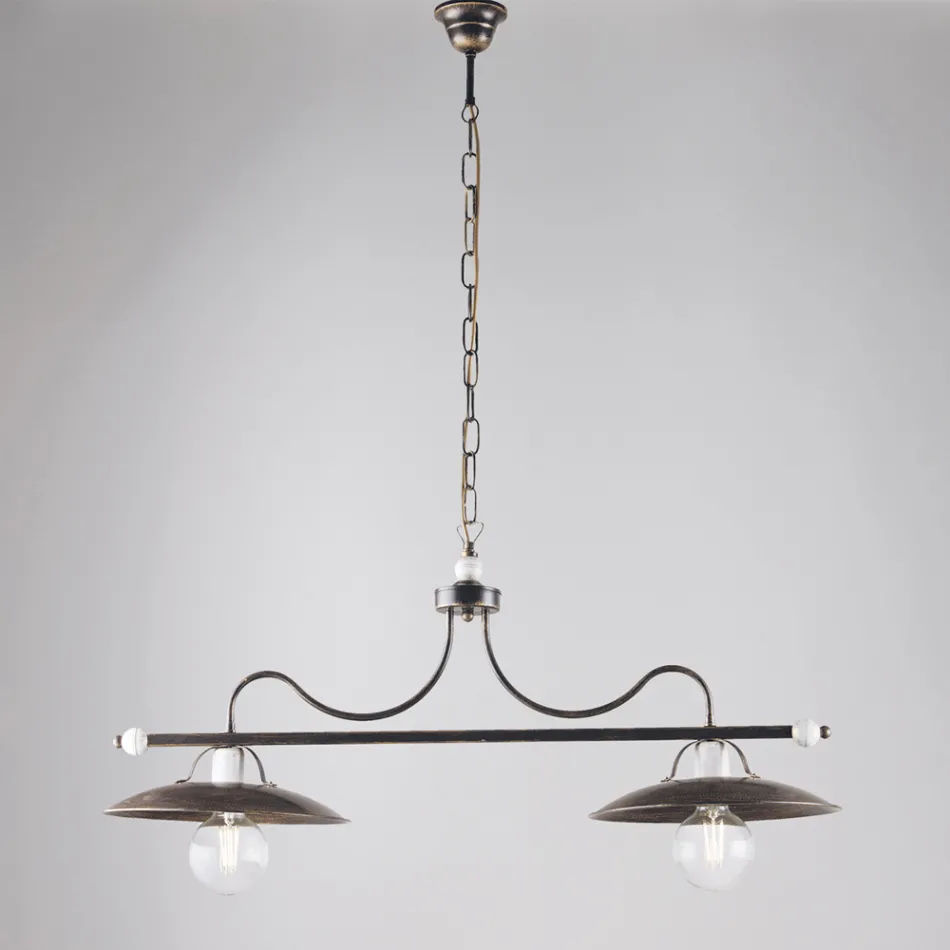 Italiensk fremstillet glas- og metalbelysning til raffinerede rum – Equinozio Viadurini