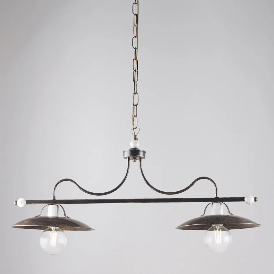 Italiensk fremstillet glas- og metalbelysning til raffinerede rum – Equinozio Viadurini