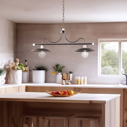 Italiensk fremstillet glas- og metalbelysning til raffinerede rum – Equinozio Viadurini