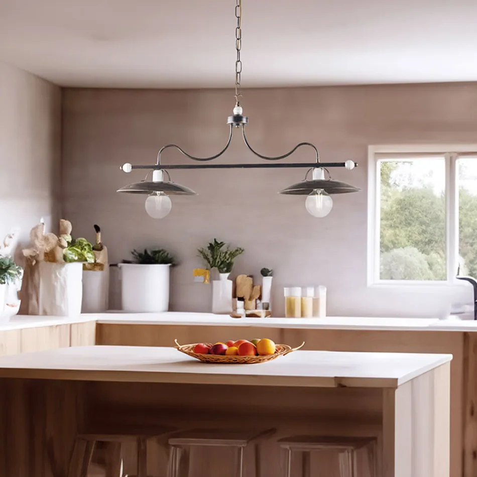 Italiensk fremstillet glas- og metalbelysning til raffinerede rum – Equinozio Viadurini