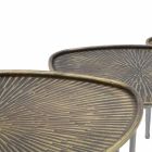 Sæt med 3 moderne design jern kaffeborde - Marla Viadurini