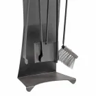 Sæt med 4 Made in Italy Design stål pejsværktøj - Chandler Viadurini