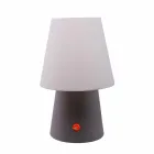 Genopladelig LED-lampe i farvet plast til indendørs eller udendørs - Fungostar Viadurini