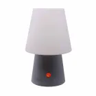 Genopladelig LED-lampe i farvet plast til indendørs eller udendørs - Fungostar Viadurini