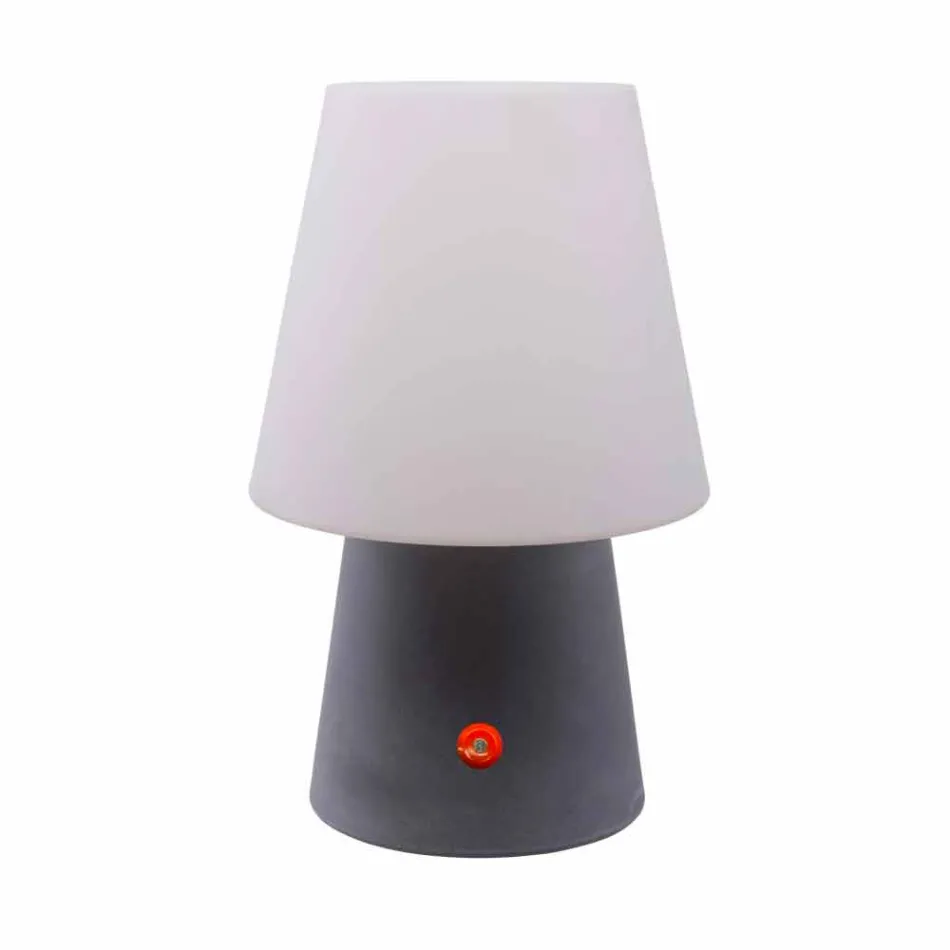 Genopladelig LED-lampe i farvet plast til indendørs eller udendørs - Fungostar Viadurini