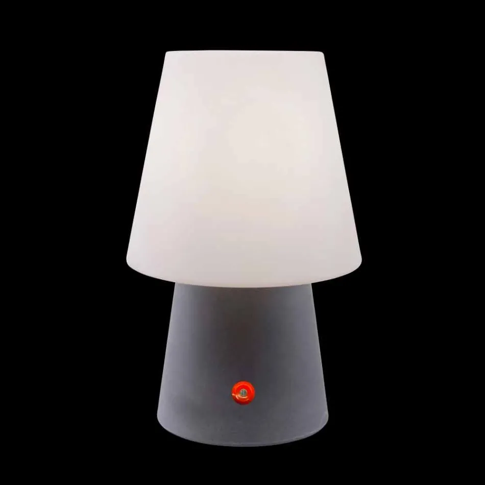 Genopladelig LED-lampe i farvet plast til indendørs eller udendørs - Fungostar Viadurini