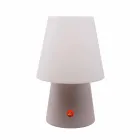 Genopladelig LED-lampe i farvet plast til indendørs eller udendørs - Fungostar Viadurini