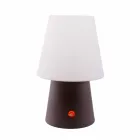 Genopladelig LED-lampe i farvet plast til indendørs eller udendørs - Fungostar Viadurini