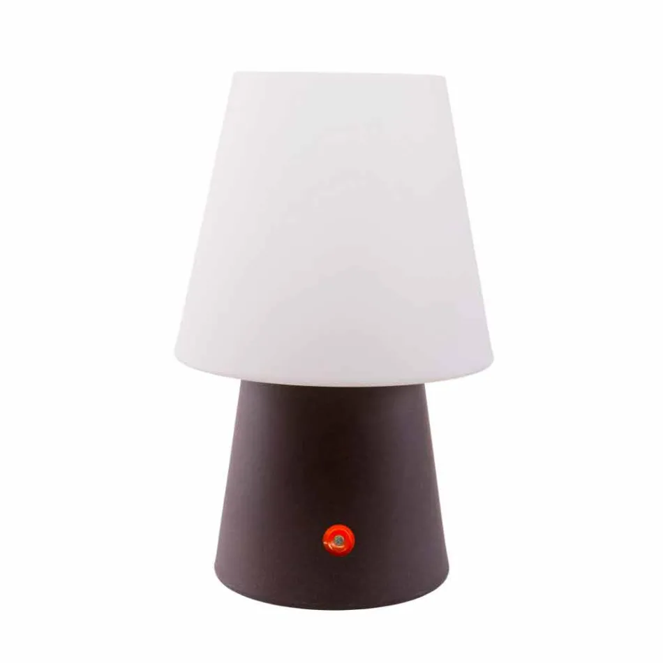 Genopladelig LED-lampe i farvet plast til indendørs eller udendørs - Fungostar Viadurini