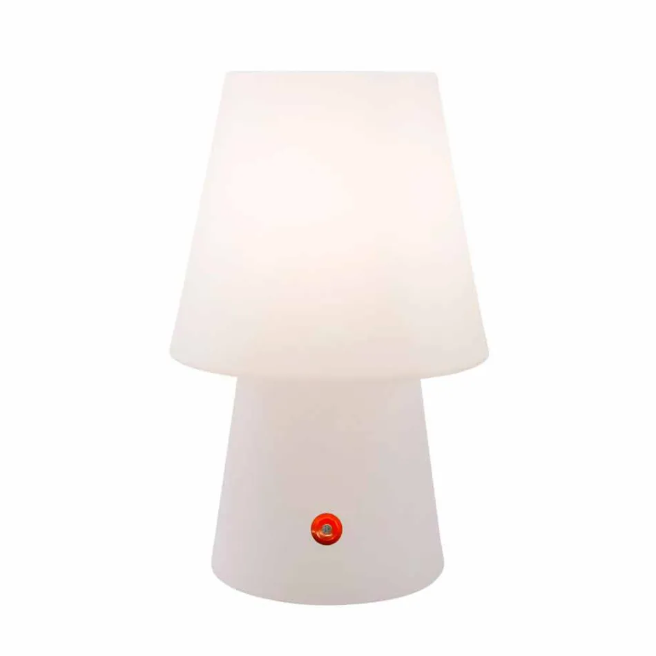 Genopladelig LED-lampe i farvet plast til indendørs eller udendørs - Fungostar Viadurini