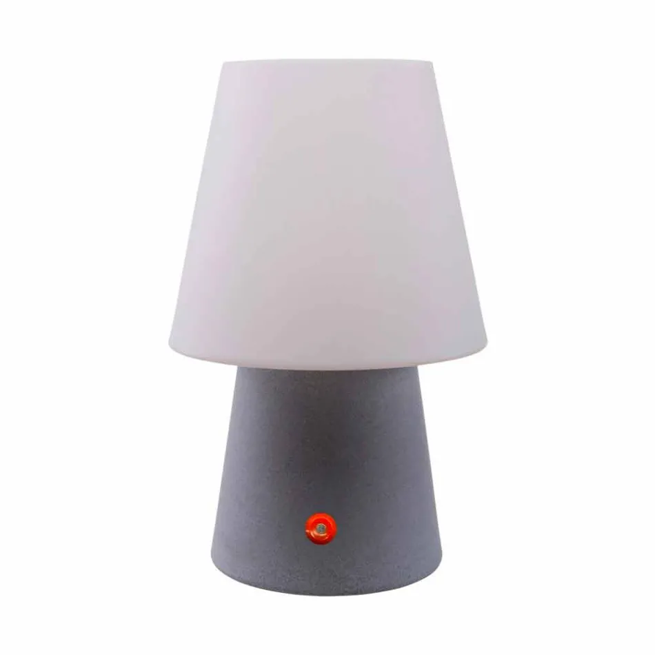 Genopladelig LED-lampe i farvet plast til indendørs eller udendørs - Fungostar Viadurini